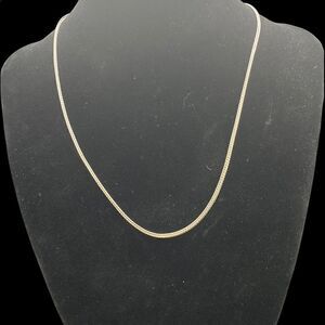 16” sterling silver 925 India wheat chain with spring lock clasp 2mm